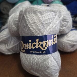 Silver Acrylic Yarn